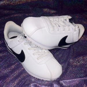 Kids Nike Cortez White & Black